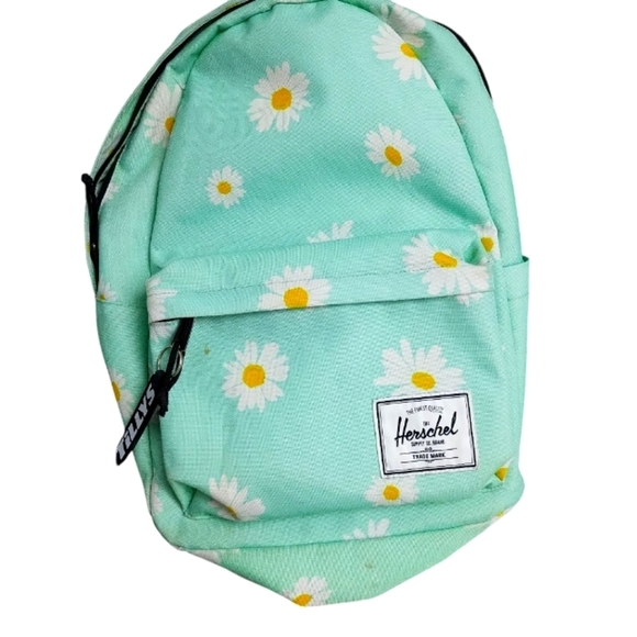 Herschel Supply Company Yucca Daisy Mint Green Floral Backpack - Picture 1 of 16